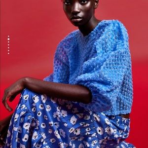 ZARA cotton tiered skirt BNWT floral print size L